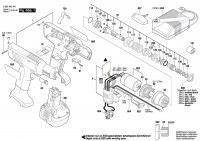Bosch 0 602 492 445 EXACT 610 Cordless Screw Driver Spare Parts